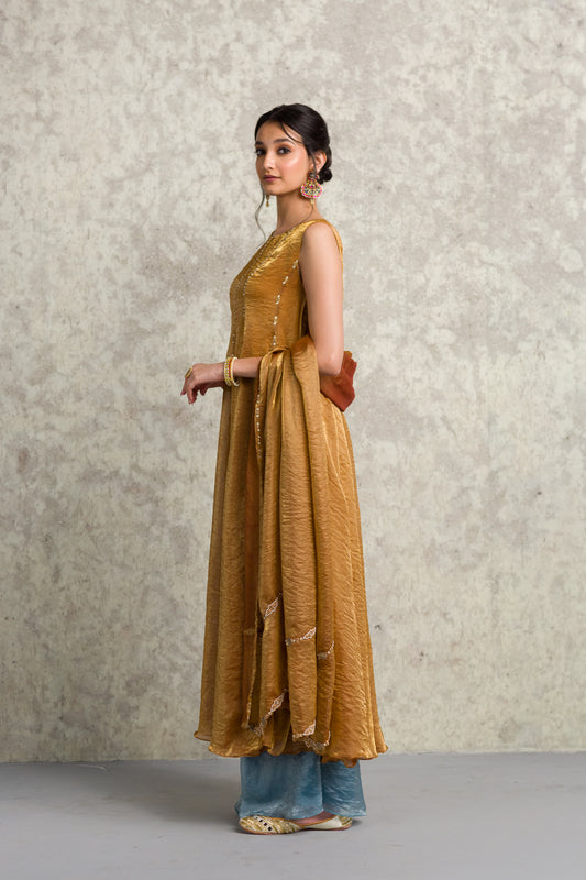GOLDEN ANARKALI - 91threads