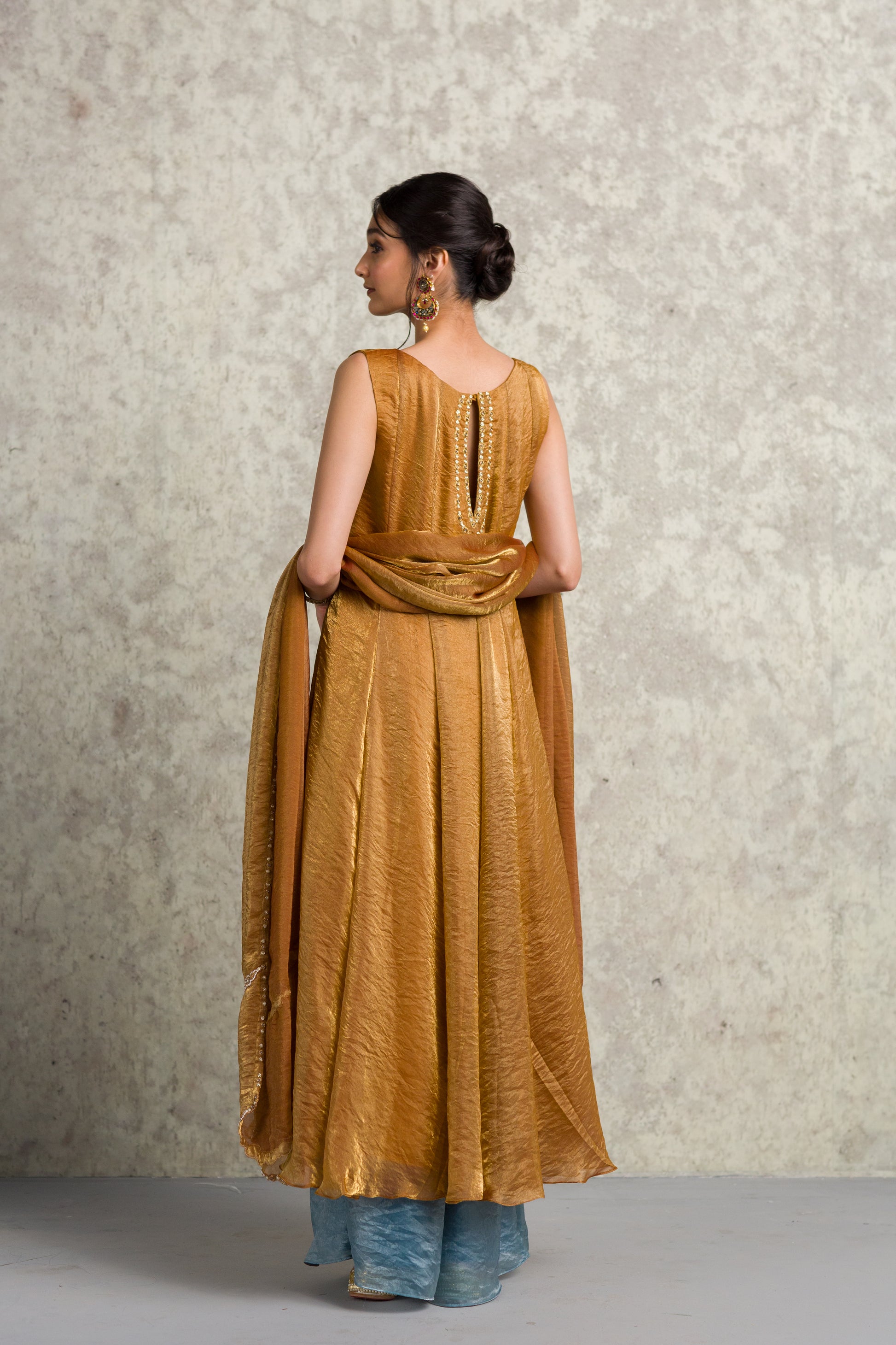 GOLDEN ANARKALI - 91threads