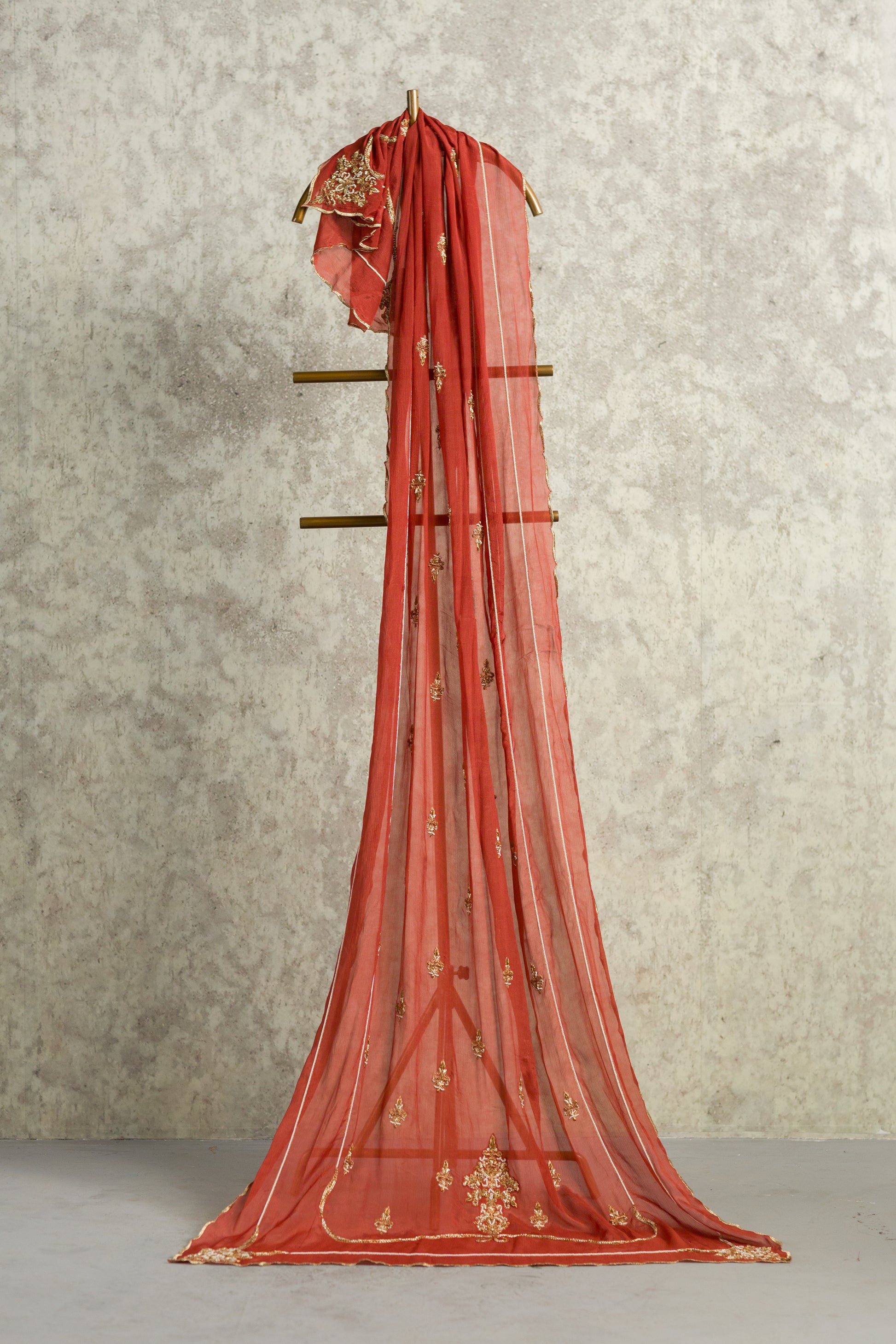 RUST DUPATTA - 91threads
