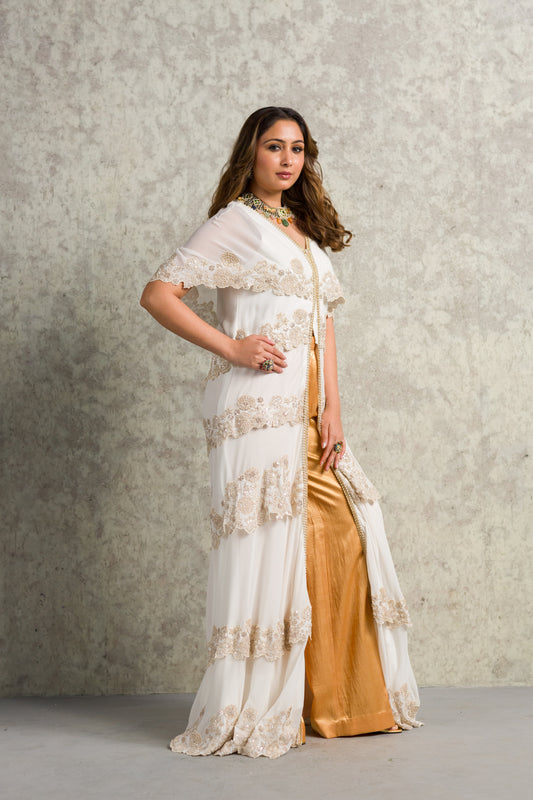 WHITE LONG JACKET - 91threads