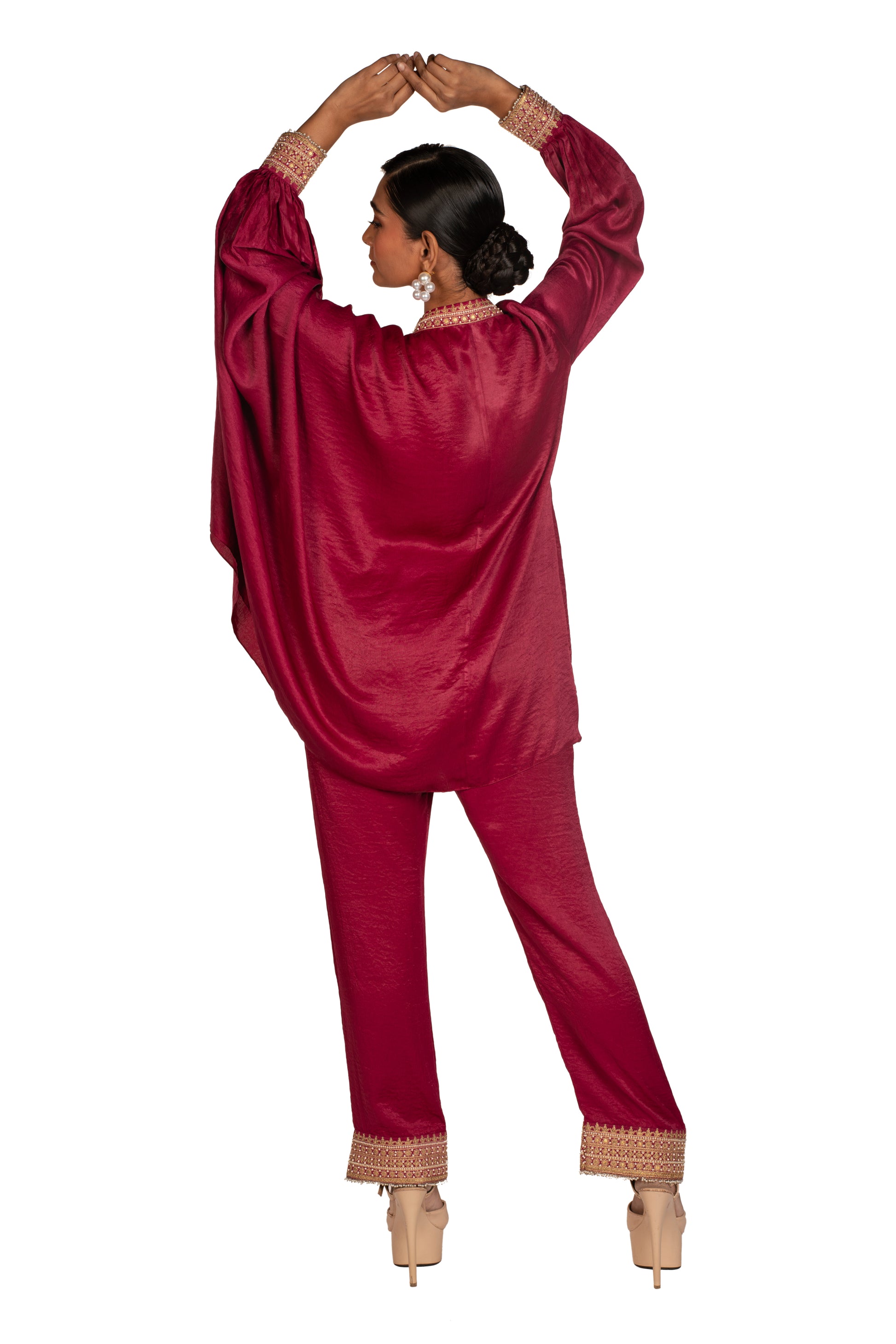 Cherry red co-ord set - 91threads