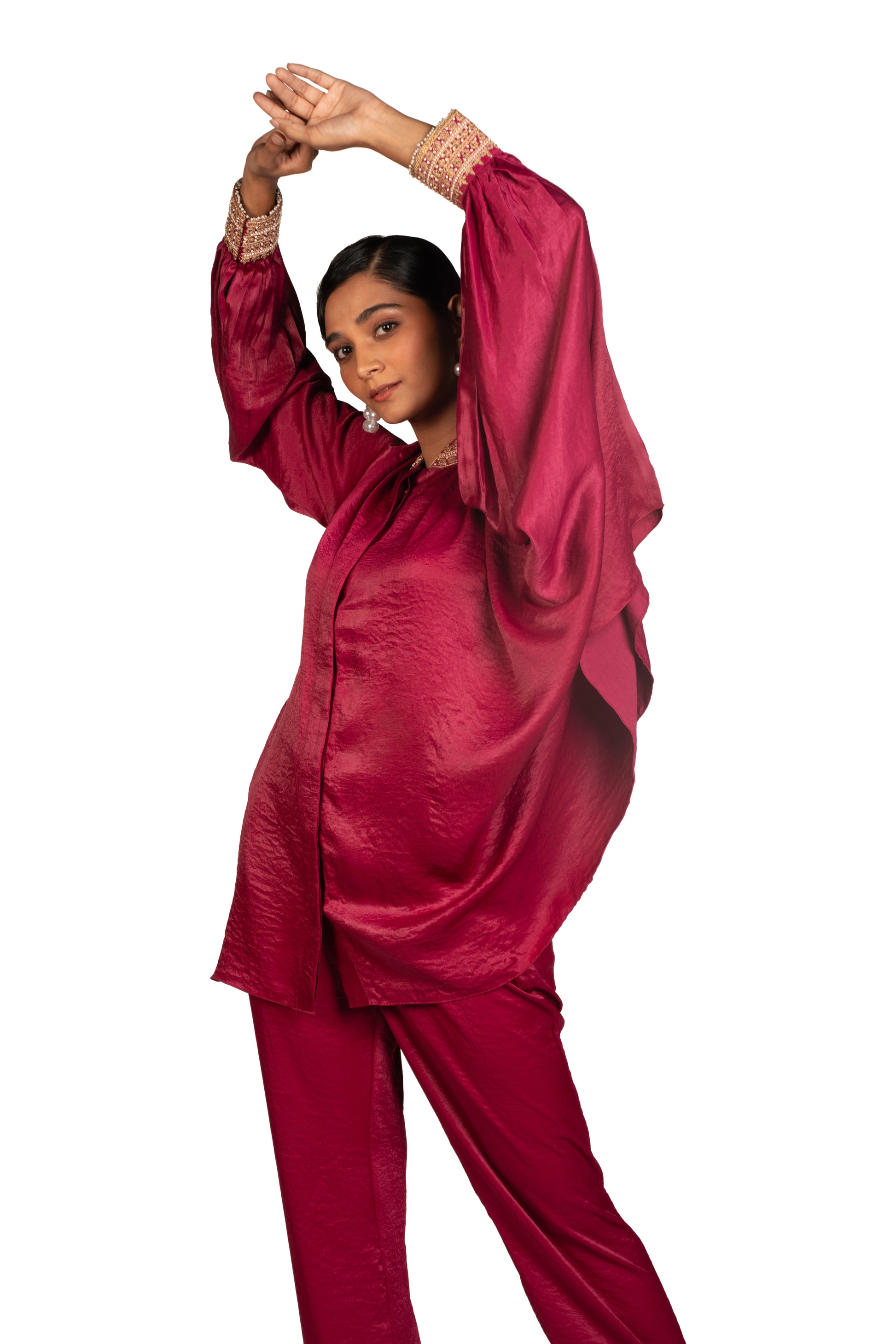 Cherry red co-ord set - 91threads