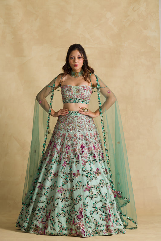 The Pankhuri Lehenga - 91threads