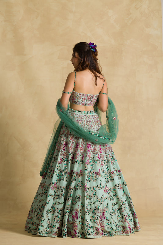 The Pankhuri Lehenga - 91threads