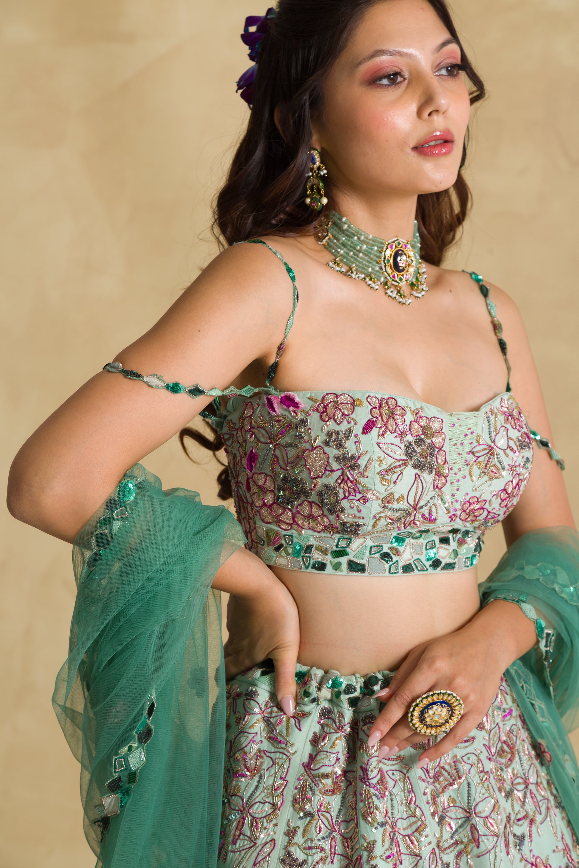 The Pankhuri Lehenga - 91threads