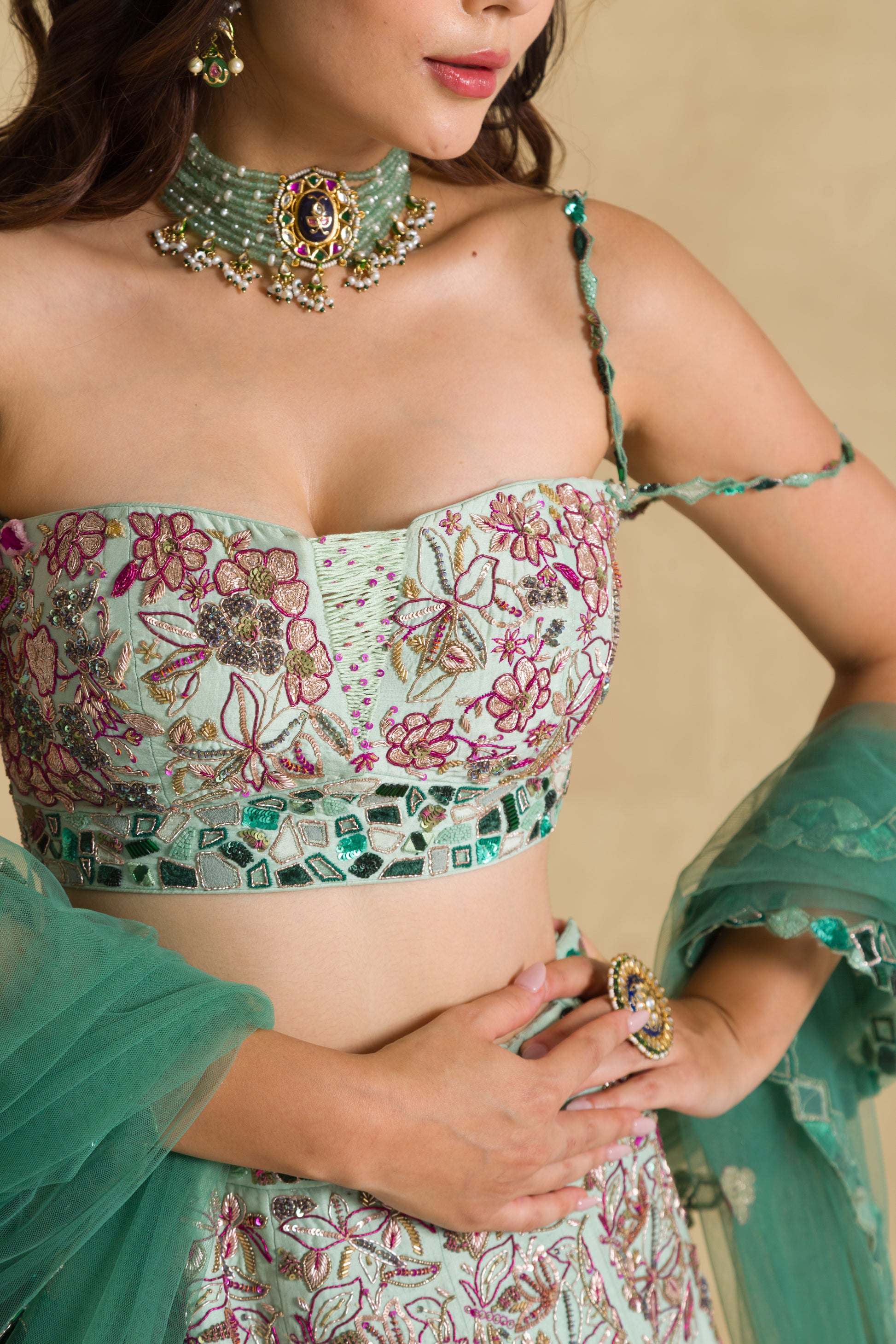 The Pankhuri Lehenga - 91threads