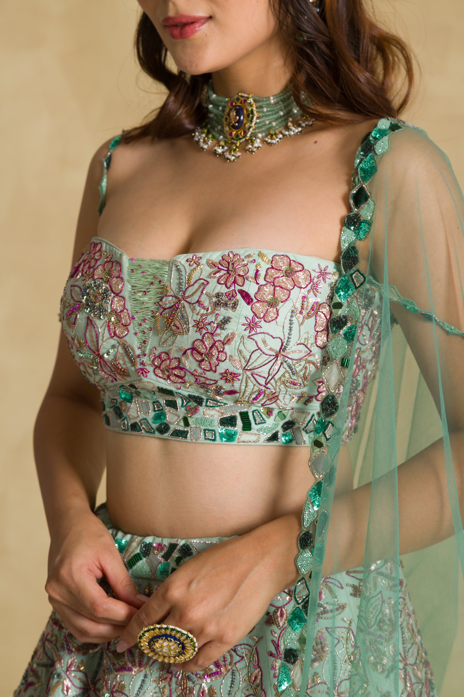 The Pankhuri Lehenga - 91threads