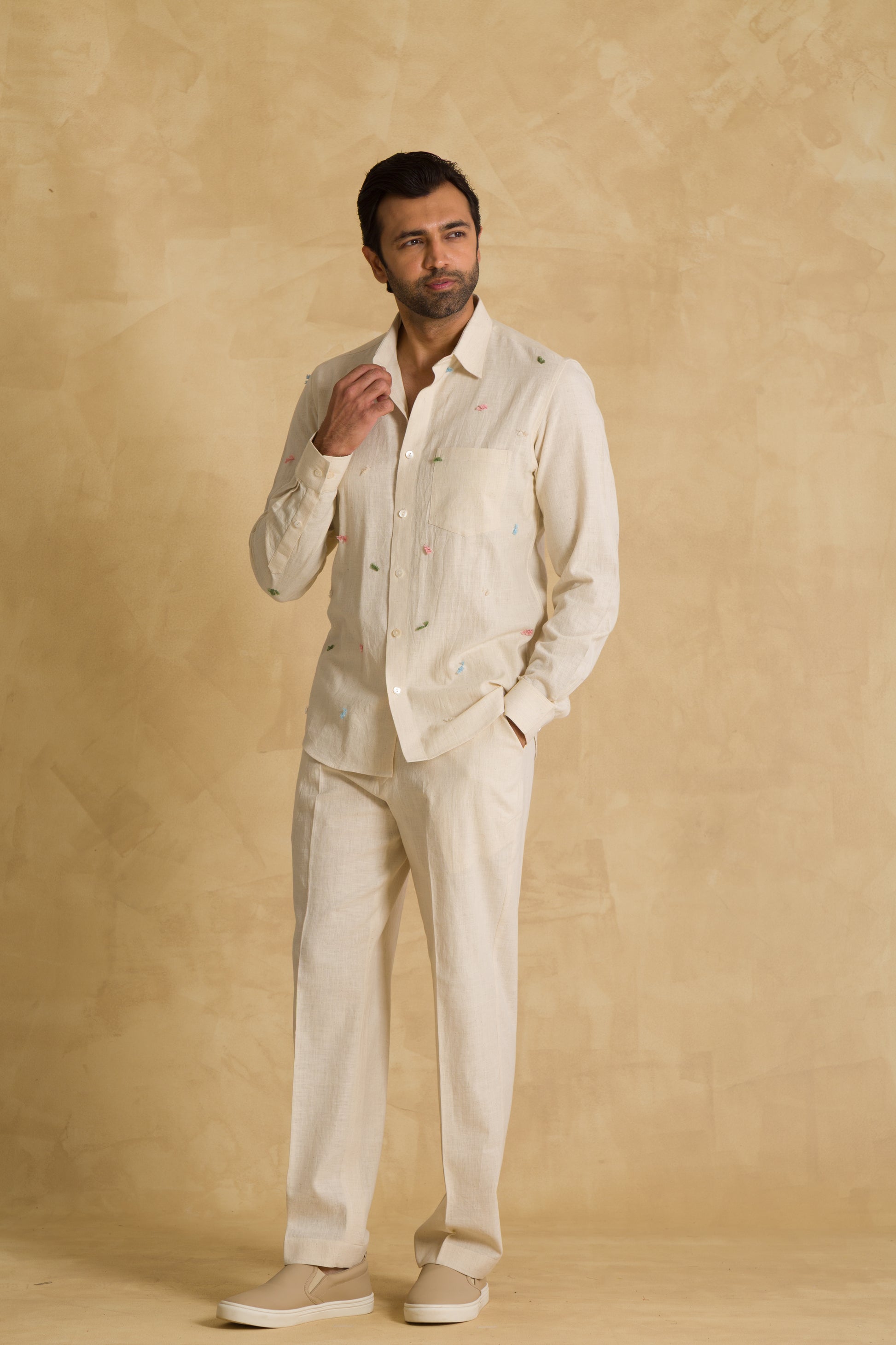 The Popping Ivory Pant - 91threads