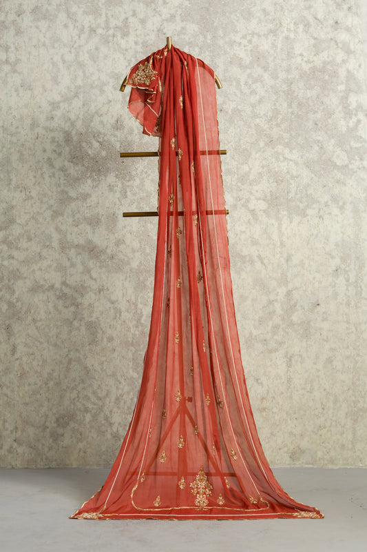 RUST DUPATTA - 91threads