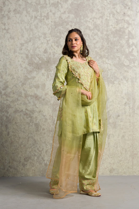 GREEN PAKISTANI PATCHWORK - 91threads