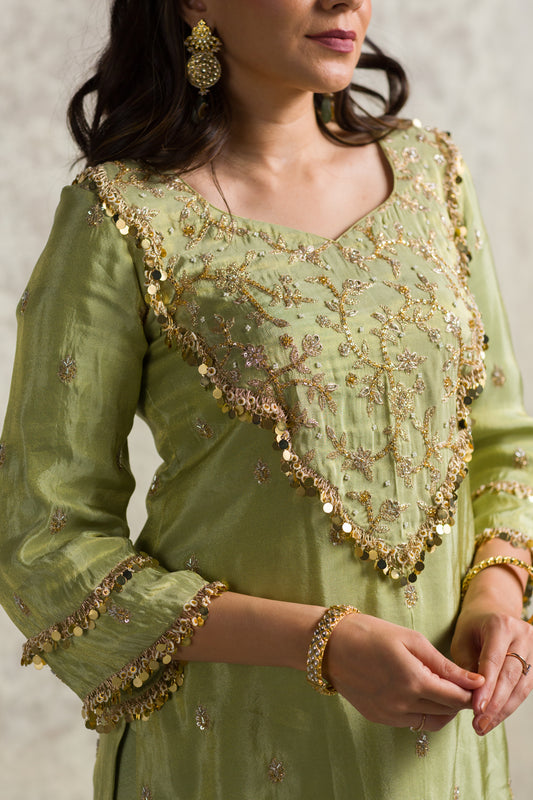 GREEN PAKISTANI PATCHWORK - 91threads