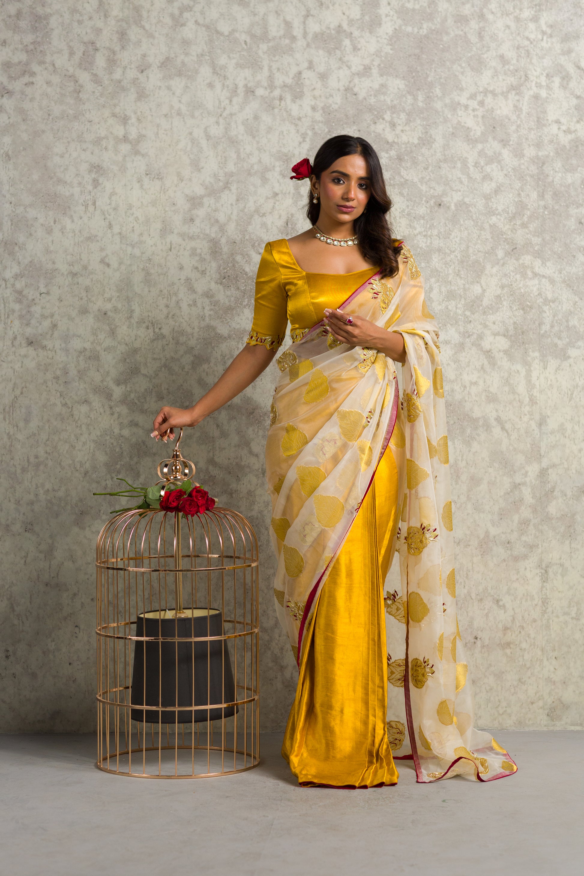 GOLDEN SAREE - 91threads