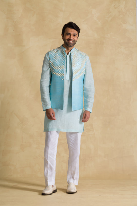 The Blue Lagoon Kurta Set - 91threads