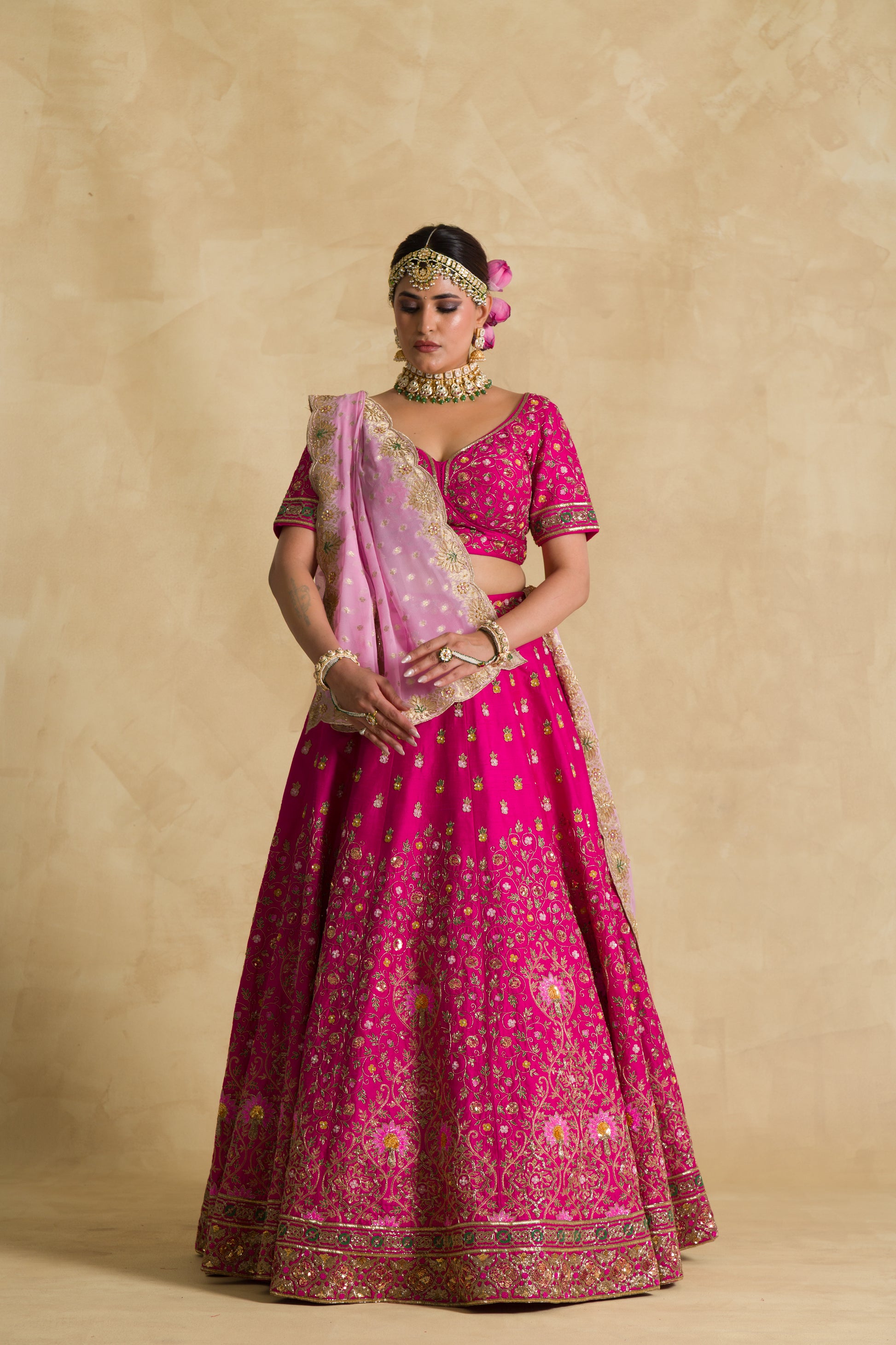 The Aradhya Lehenga - 91threads