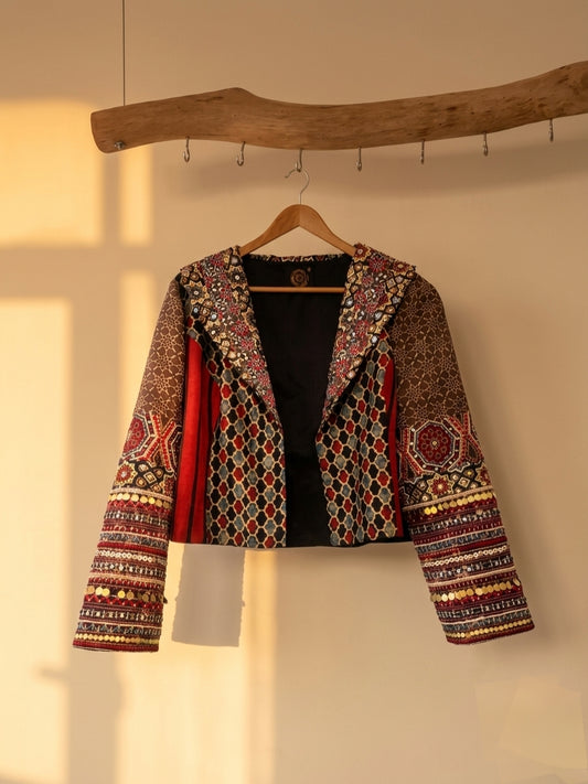 Ajrakh Pannel Jacket
